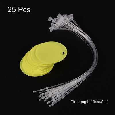 Harfington Round Plastic Tags Tear Proof Waterproof Price Tags W Tie