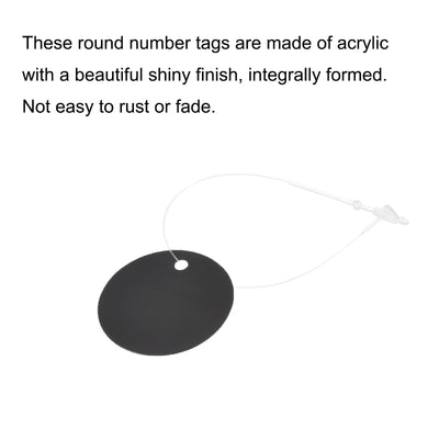 Harfington Round Plastic Tags Tear Proof Waterproof Price Tags W Tie