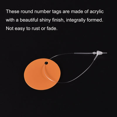 Harfington Round Plastic Tags Tear Proof Waterproof Price Tags W Tie