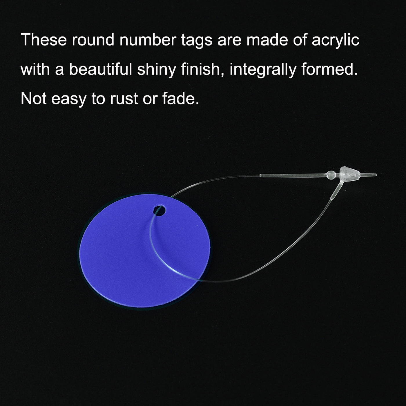 Harfington Round Plastic Tags Tear Proof Waterproof Price Tags W Tie