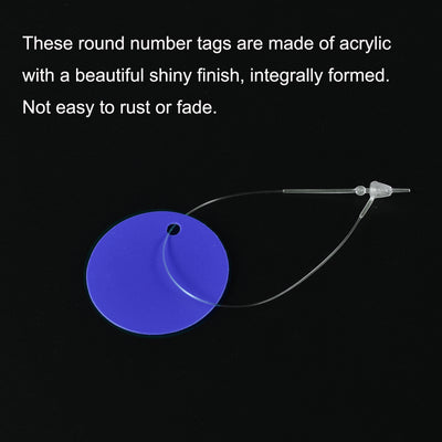 Harfington Round Plastic Tags Tear Proof Waterproof Price Tags W Tie