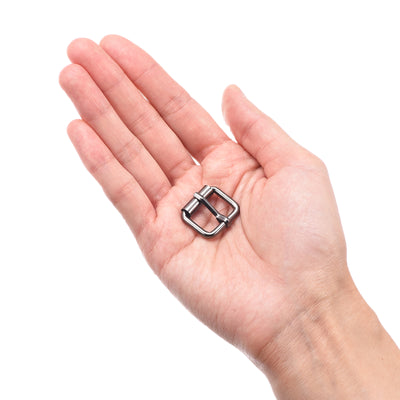 Harfington 17mm(0.67") Metal Roller Buckles for Belts Bags Straps DIY Dark Gray 15pcs