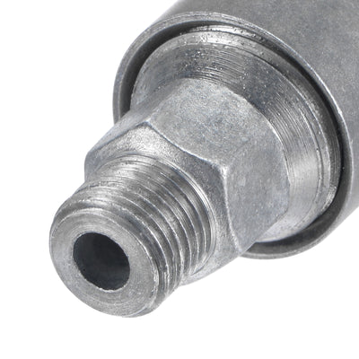 Harfington Machine Parts M10x1 Male Thread 1.5ml Grease Oil Cup Cap Aluminium Silver