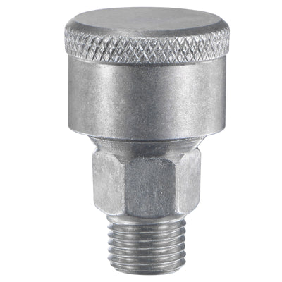 Harfington Machine Parts M10x1 Male Thread 1.5ml Grease Oil Cup Cap Aluminium Silver