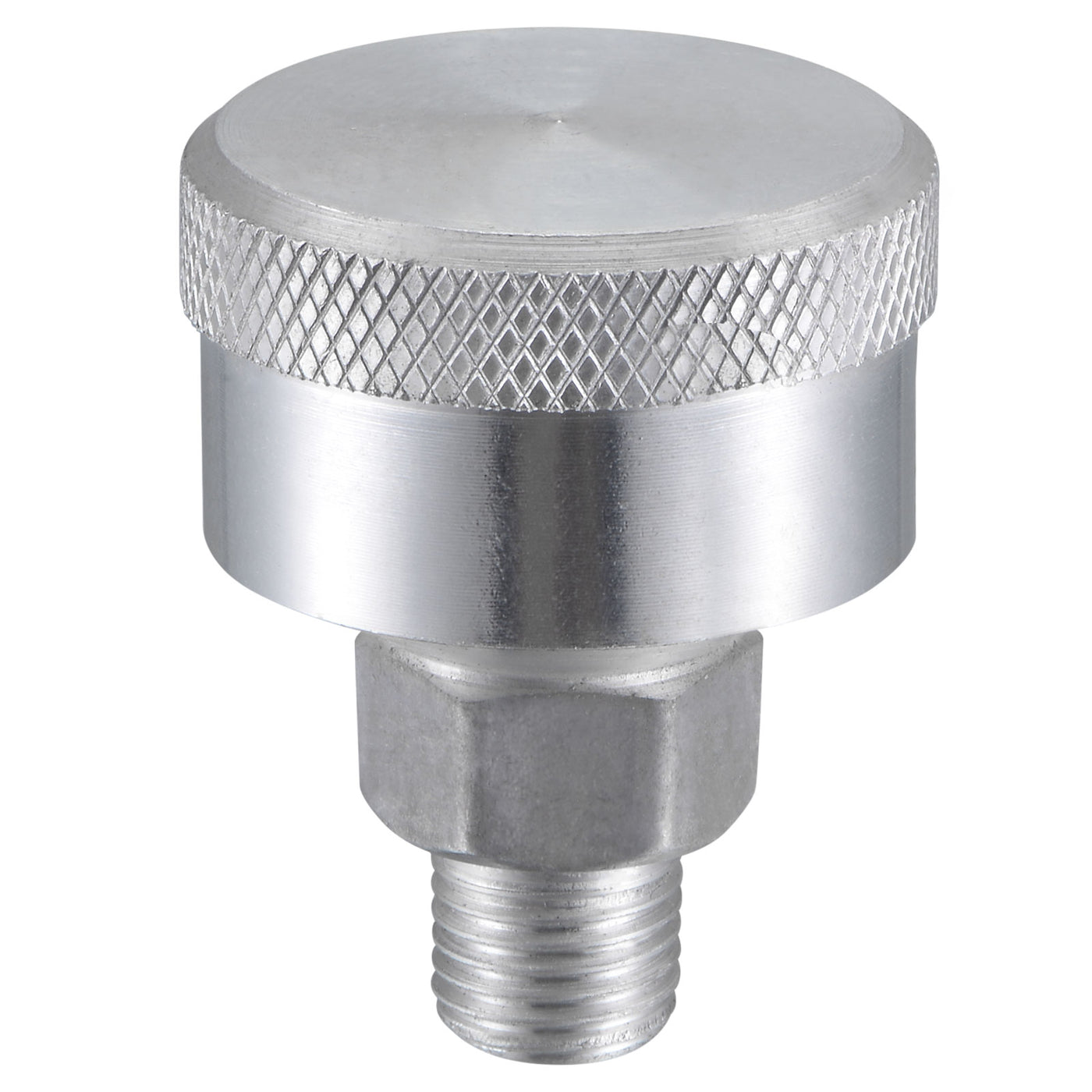 Harfington Machine Parts M12x1.25 Male Thread 12ml Grease Oil Cup Cap Aluminium Silver