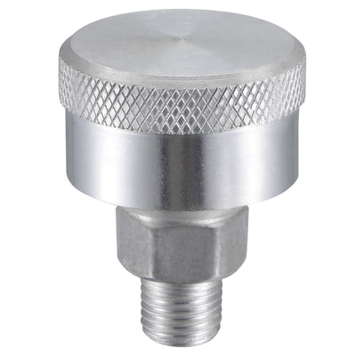 Harfington Machine Parts M12x1.25 Male Thread 12ml Grease Oil Cup Cap Aluminium Silver