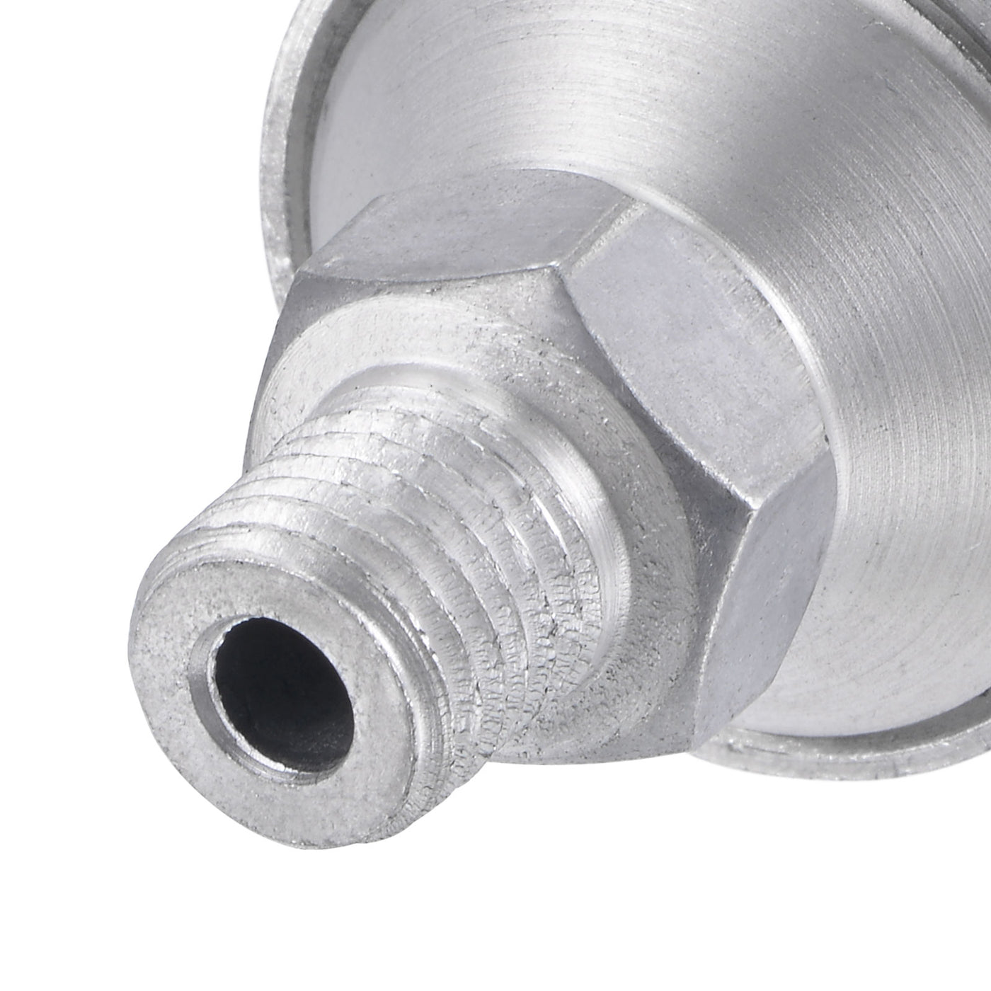 Harfington Machine Parts M12x1.5 Male Thread 12ml Grease Oil Cup Cap Aluminium Silver