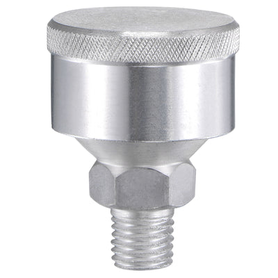 Harfington Machine Parts M12x1.5 Male Thread 12ml Grease Oil Cup Cap Aluminium Silver