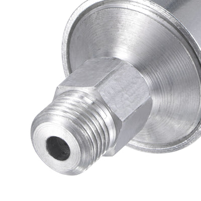 Harfington Machine Parts M8x1 Male Thread 18ml Grease Oil Cup Cap Aluminium Silver