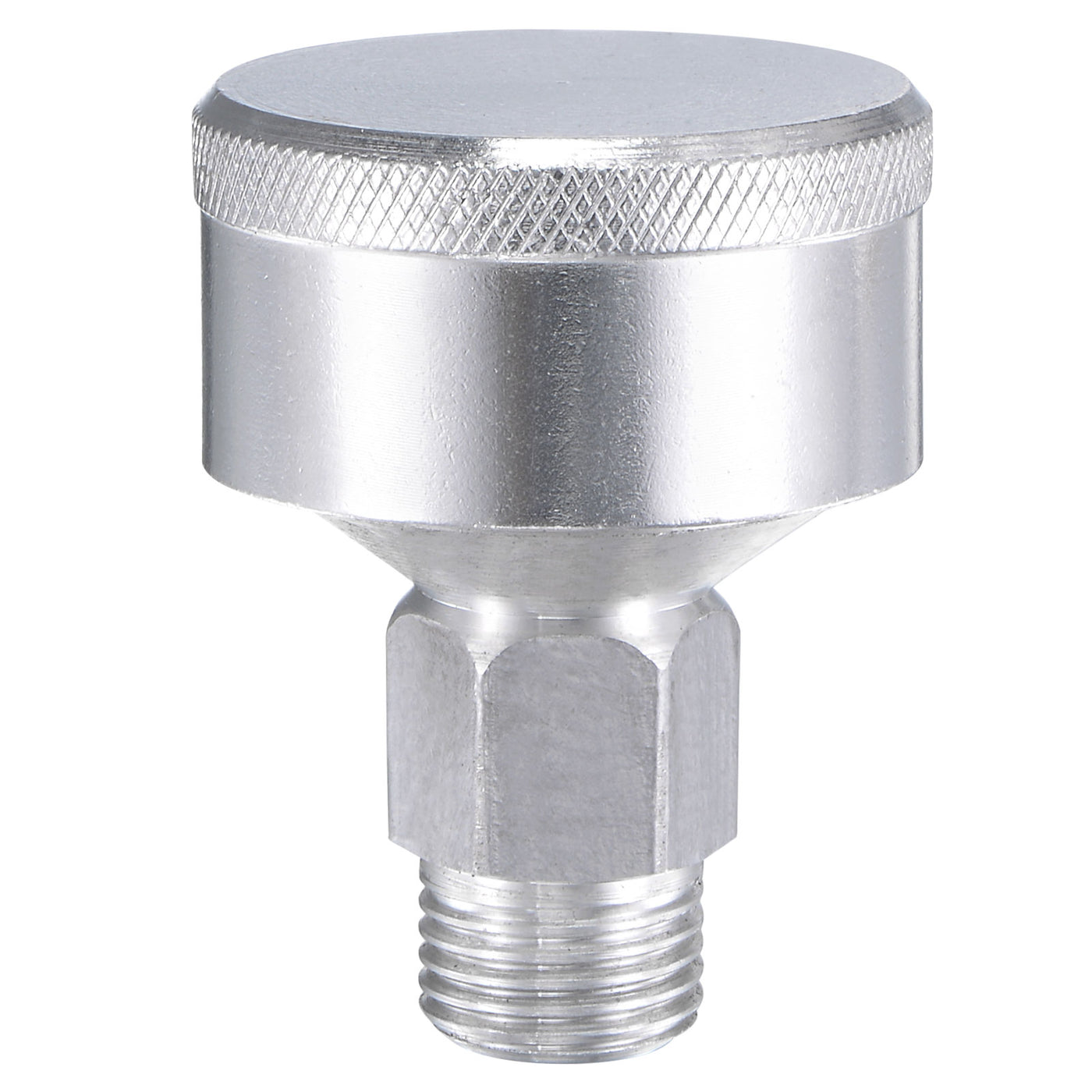 Harfington Machine Parts M8x1 Male Thread 18ml Grease Oil Cup Cap Aluminium Silver