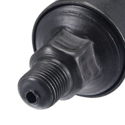 Harfington Machine Parts M10x1 Male Thread 6ml Grease Oil Cup Cap Carbon Steel Oiler Black