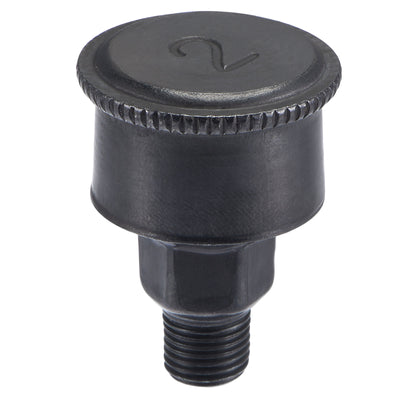 Harfington Machine Parts M10x1 Male Thread 6ml Grease Oil Cup Cap Carbon Steel Oiler Black
