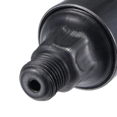 Harfington Machine Parts G1/4 Thread 12ml Grease Oil Cup Cap Carbon Steel Oiler Black