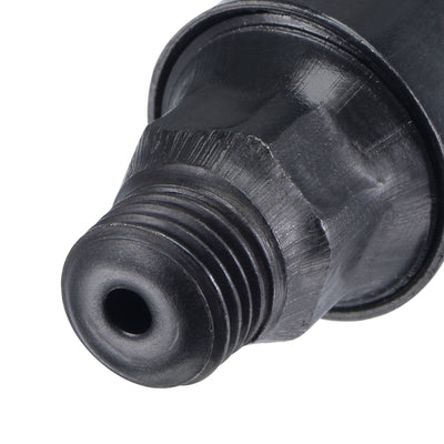 Harfington Machine Parts M14x1.5 Male Thread 6ml Grease Oil Cup Cap Carbon Steel Oiler Black