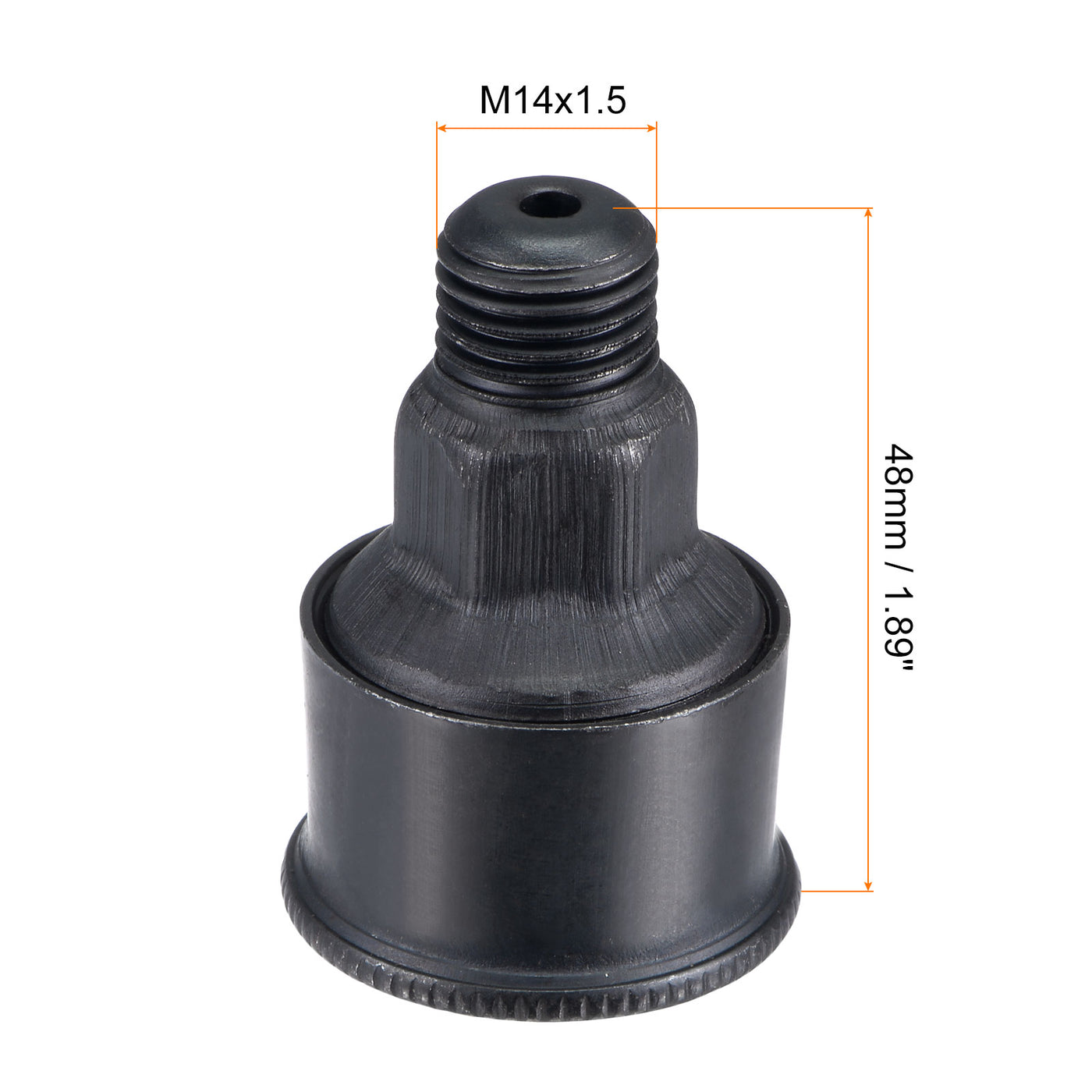 Harfington Machine Parts M14x1.5 Male Thread 12ml Grease Oil Cup Cap Carbon Steel Oiler Black