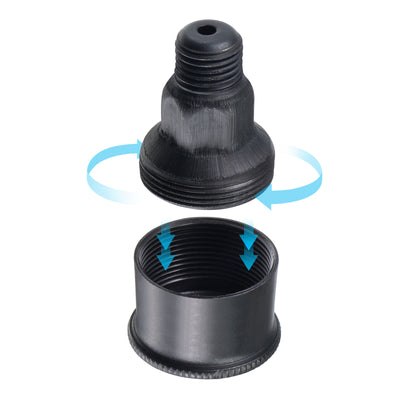 Harfington Machine Parts M14x1.5 Male Thread 12ml Grease Oil Cup Cap Carbon Steel Oiler Black