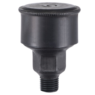 Harfington Machine Parts M14x1.5 Male Thread 25ml Grease Oil Cup Cap Carbon Steel Oiler Black