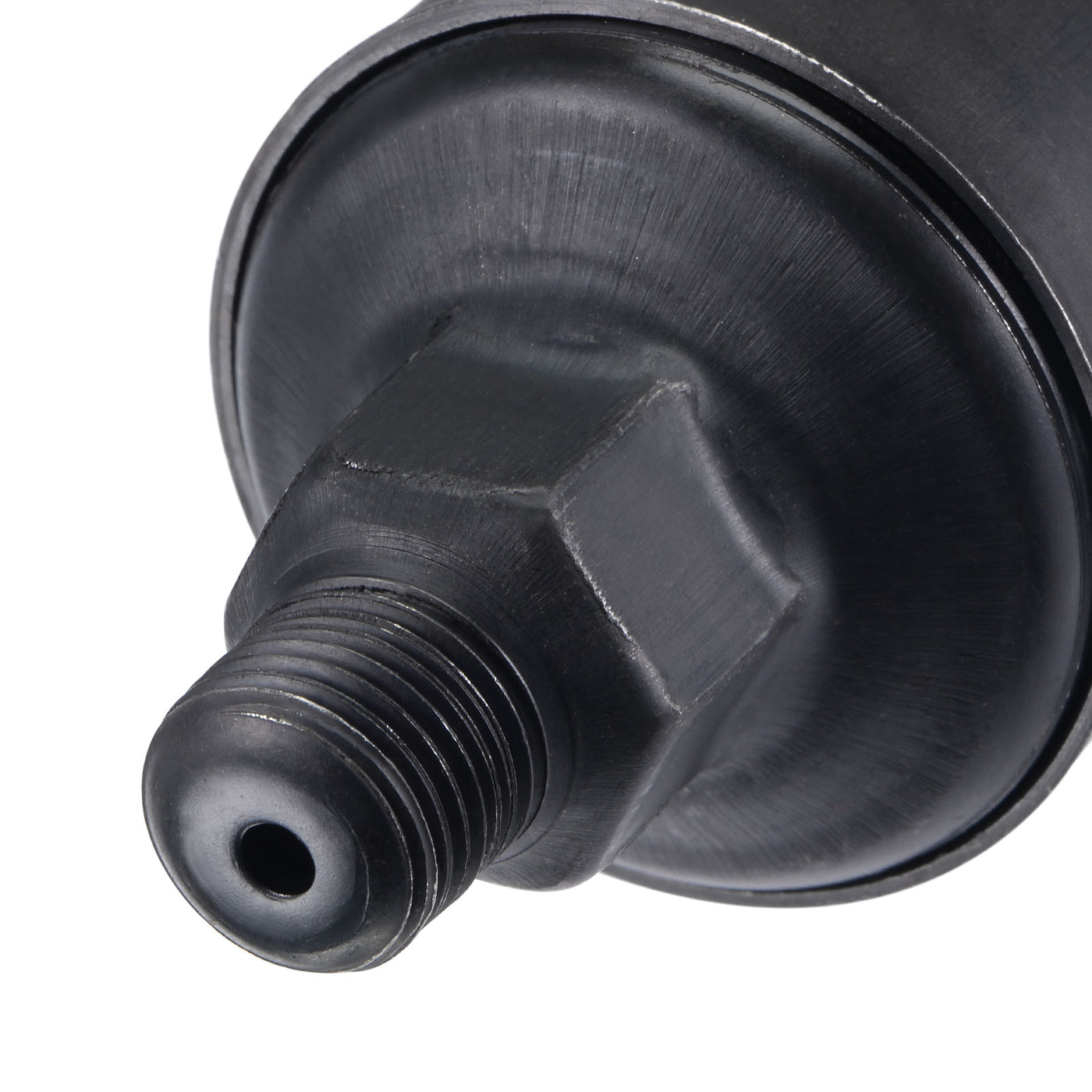 Harfington Machine Parts M16x1.5 Male Thread 50ml Grease Oil Cup Cap Carbon Steel Oiler Black
