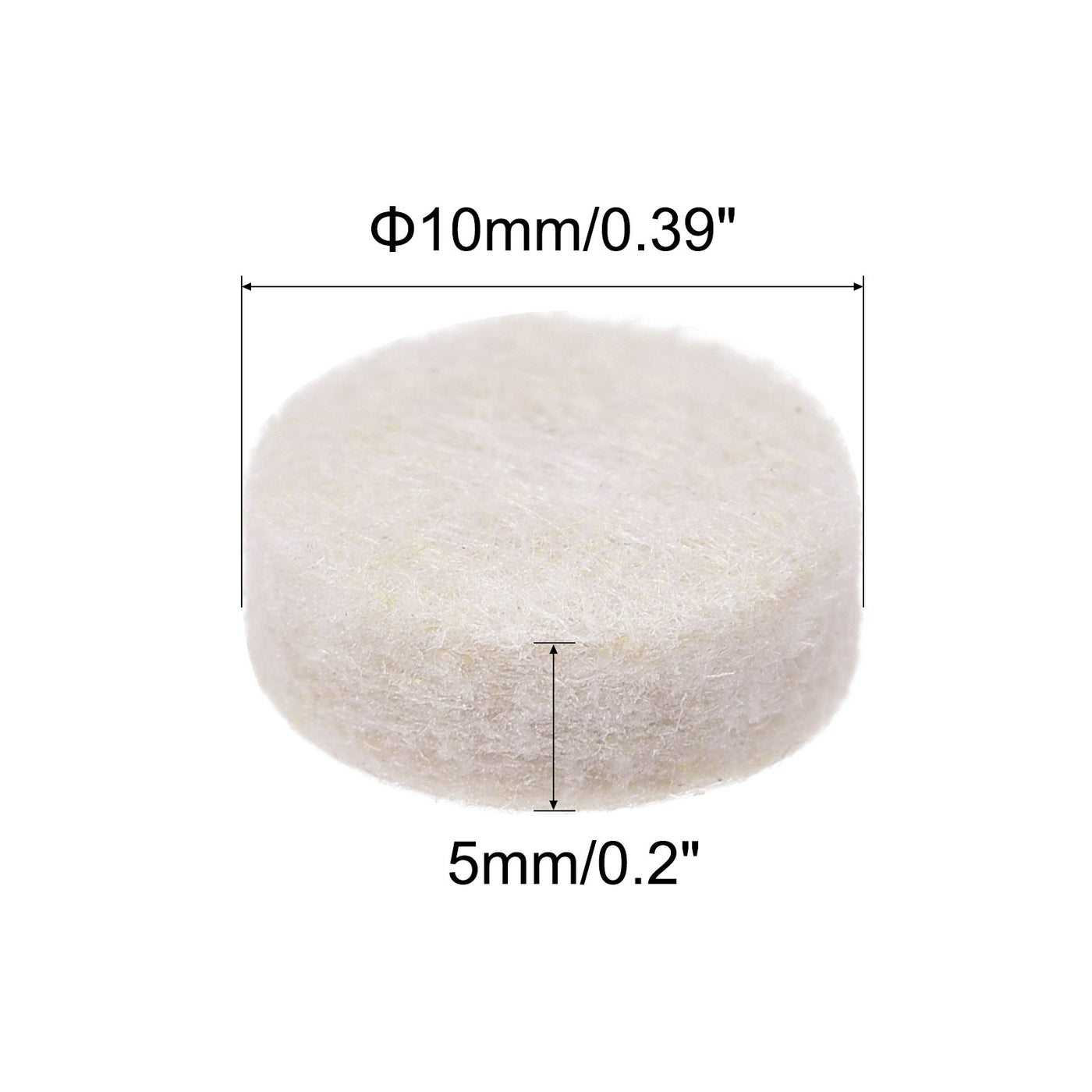 Harfington Felt Furniture Pads, Self-stick Non-slip Anti-scratch Round Felt Pads