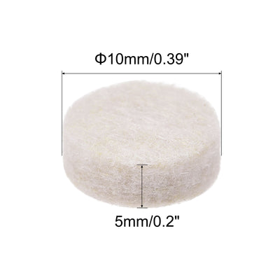 Harfington Felt Furniture Pads, Self-stick Non-slip Anti-scratch Round Felt Pads for Dinner Table