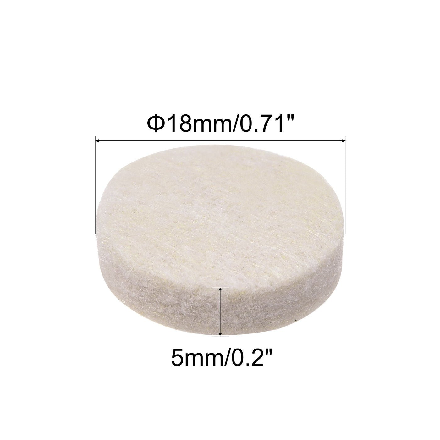 Harfington Felt Furniture Pads, Self-stick Non-slip Anti-scratch Round Felt Pads