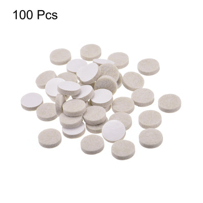 Harfington Felt Furniture Pads, Self-stick Non-slip Anti-scratch Round Felt Pads