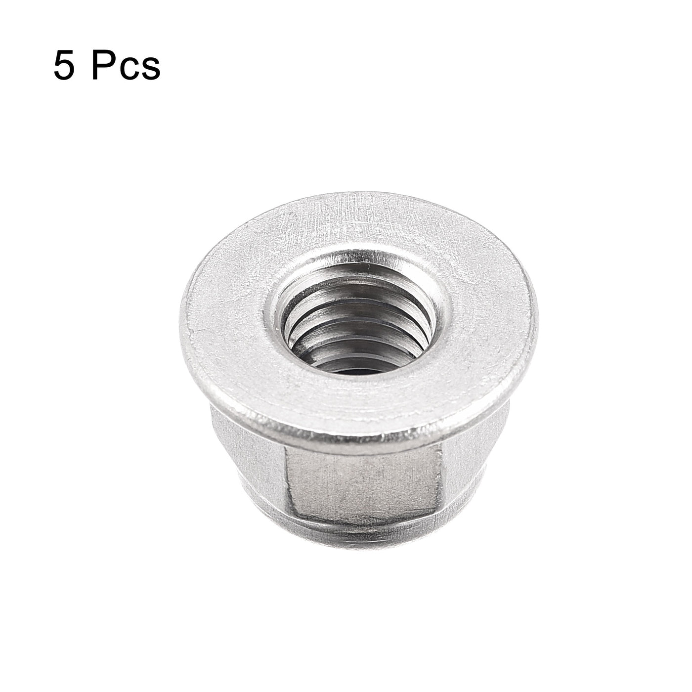 Harfington Nylon Insert Hex Lock Nuts with Flange, 304 Stainless Steel