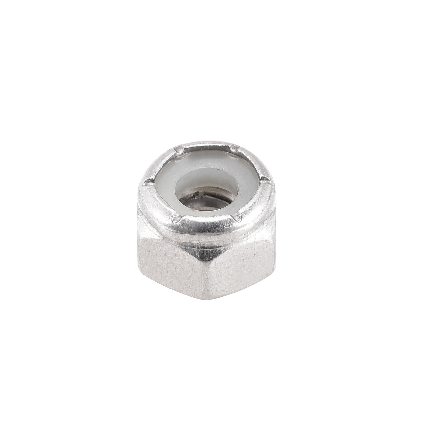 Harfington Nylon Insert Hex Lock Nuts, 304 Stainless Steel, Plain Finish for Construction Fasteners