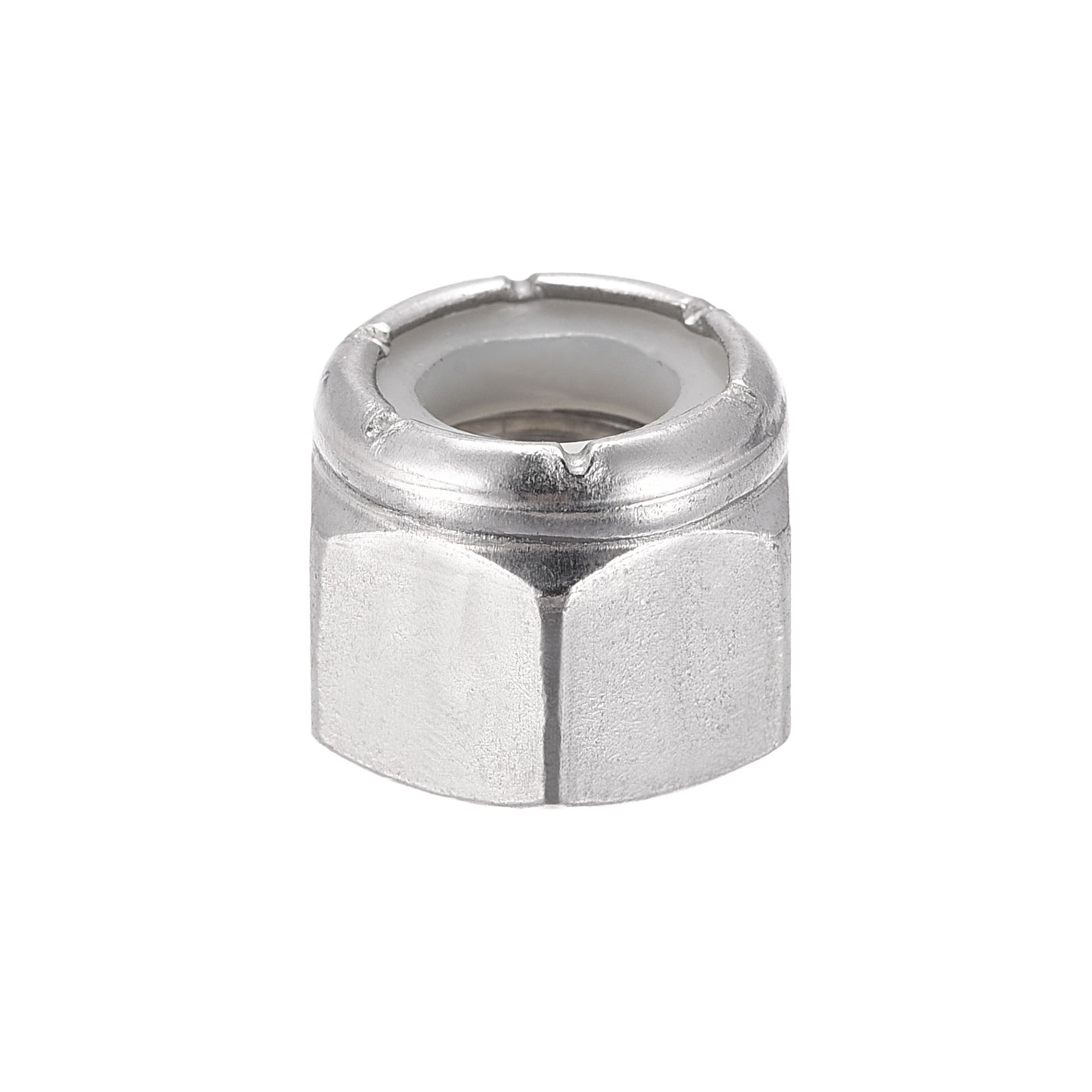 Harfington Nylon Insert Hex Lock Nuts, 304 Stainless Steel, Plain Finish Lock Nut