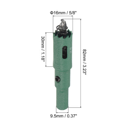 Harfington Bi-Metal Hole Saw High Speed Steel Cutter for Metal Wood PVC