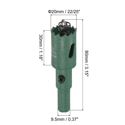 Harfington Bi-Metal Hole Saw High Speed Steel Cutter for Metal Wood PVC