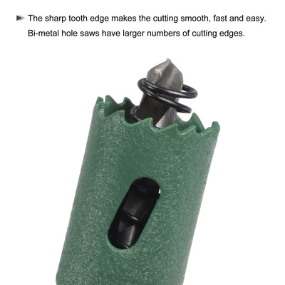 Harfington Bi-Metal Hole Saw High Speed Steel Cutter for Metal Wood PVC