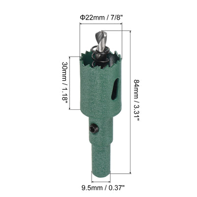 Harfington Bi-Metal Hole Saw High Speed Steel Cutter for Metal Wood PVC
