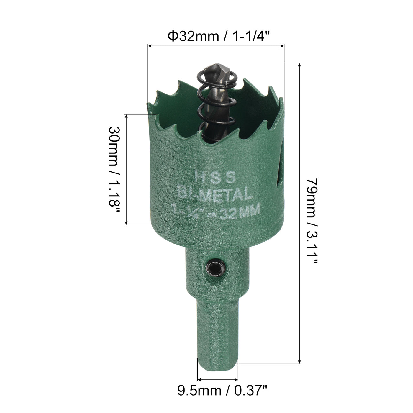 Harfington Bi-Metal Hole Saw High Speed Steel Cutter for Metal Wood PVC