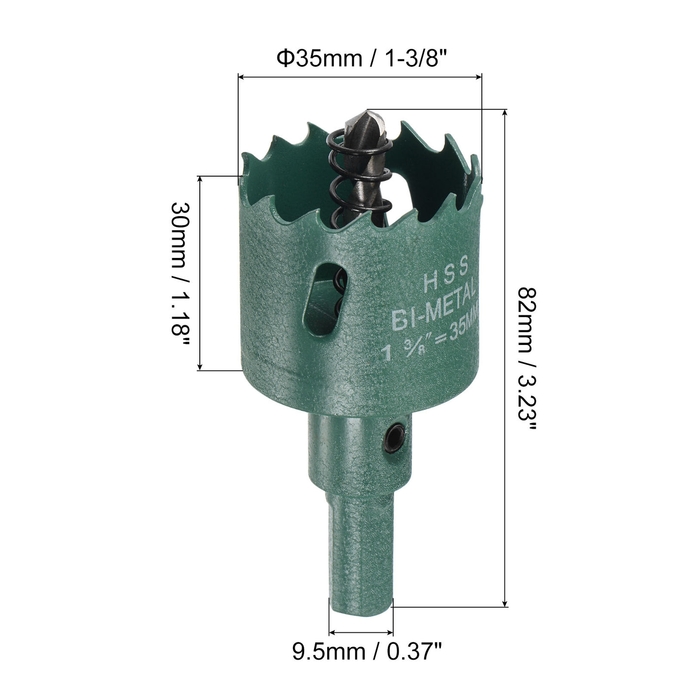 Harfington Bi-Metal Hole Saw High Speed Steel Cutter for Metal Wood PVC