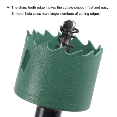 Harfington Bi-Metal Hole Saw High Speed Steel Cutter for Metal Wood PVC Plastic