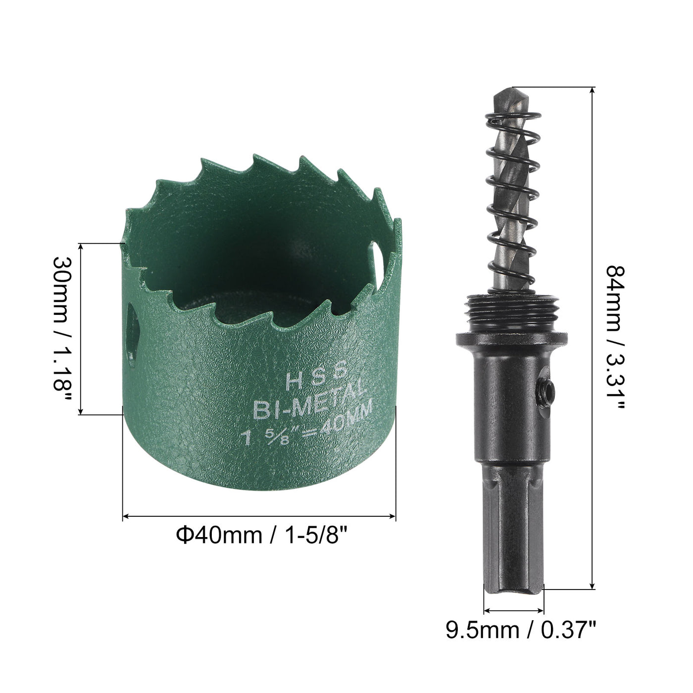 Harfington Bi-Metal Hole Saw High Speed Steel Cutter for Metal Wood PVC Plastic