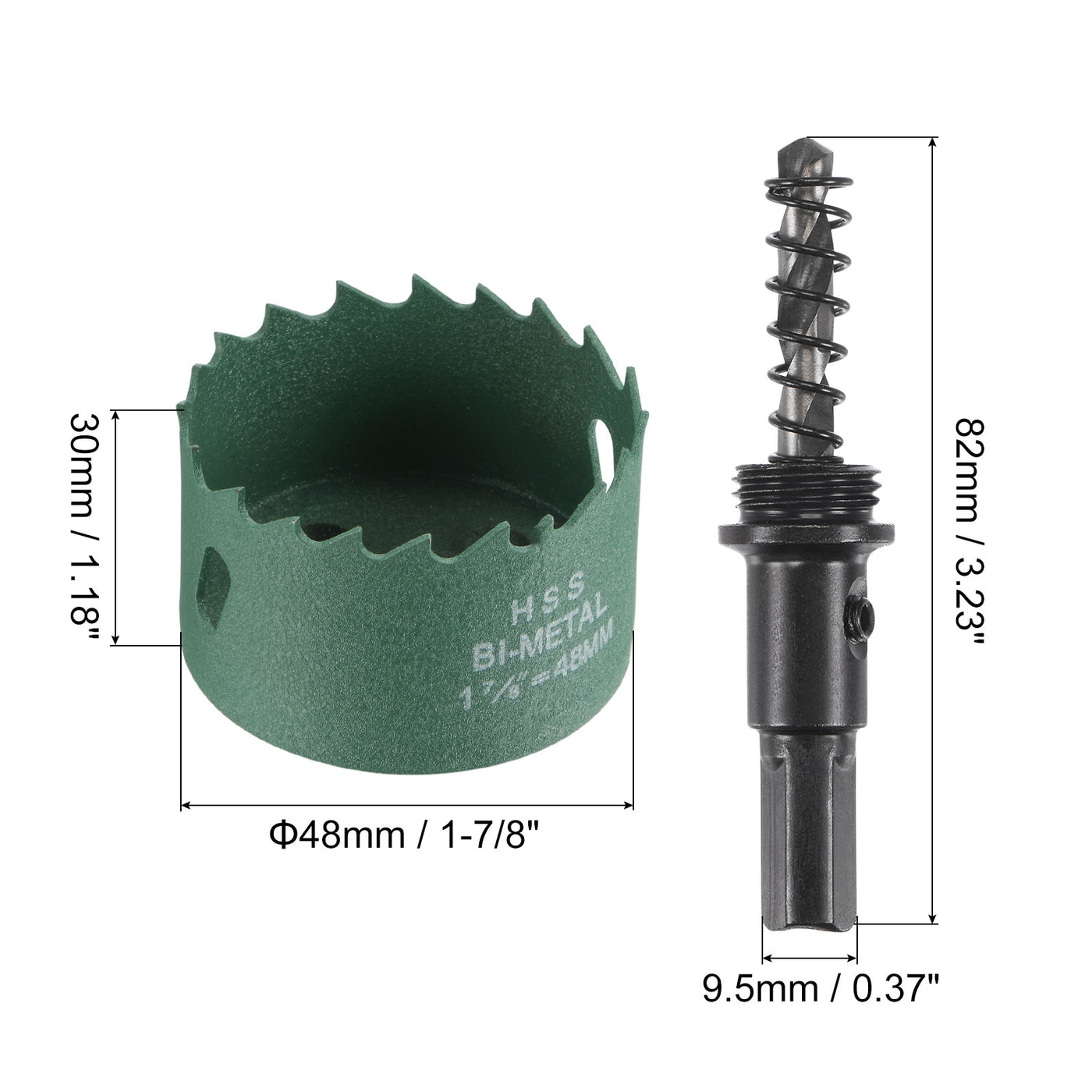 Harfington Bi-Metal Hole Saw High Speed Steel Cutter for Metal Wood PVC Plastic