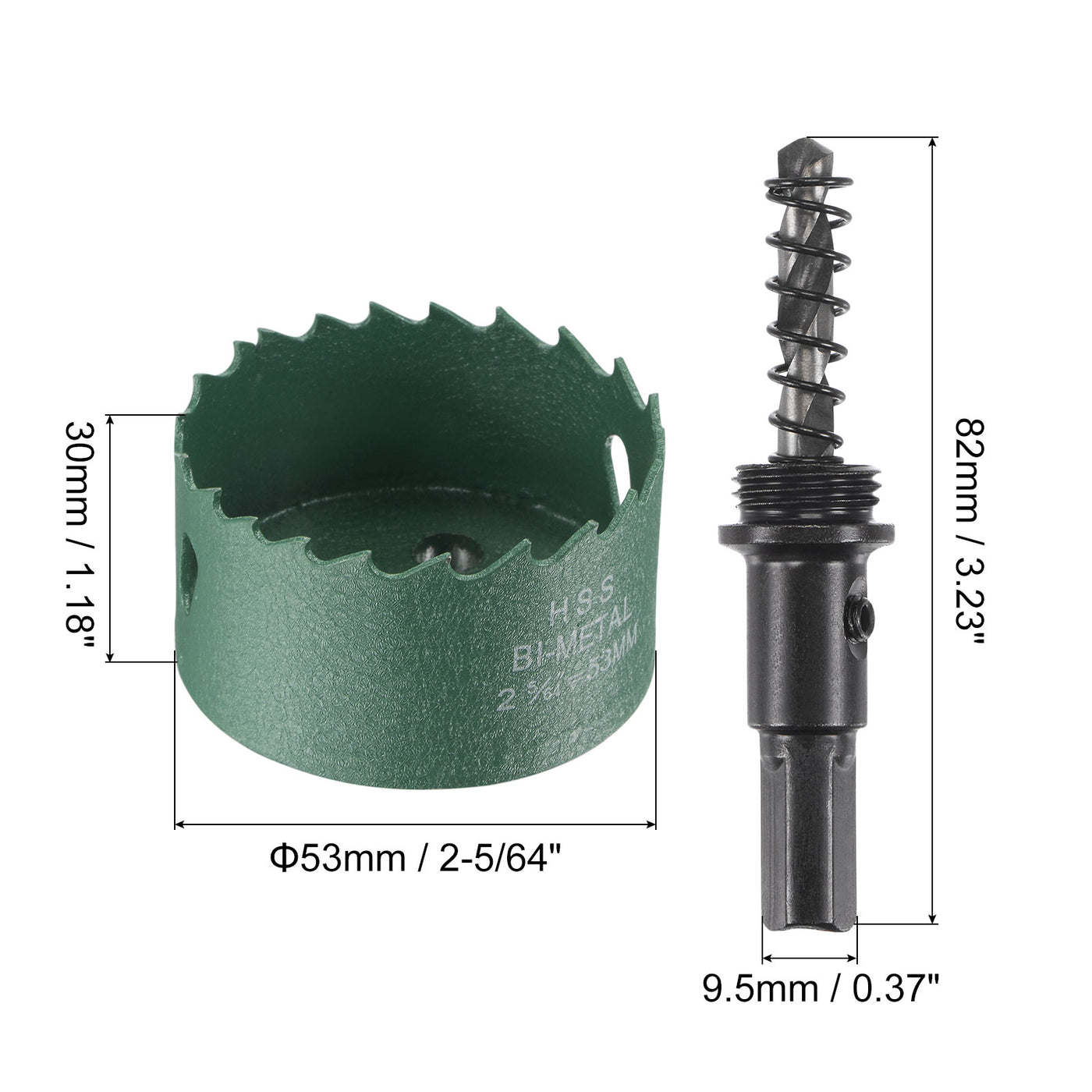 Harfington Bi-Metal Hole Saw High Speed Steel Cutter for Metal Wood PVC Plastic