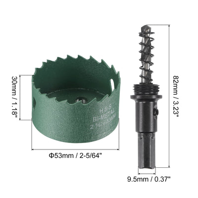 Harfington Bi-Metal Hole Saw High Speed Steel Cutter for Metal Wood PVC Plastic