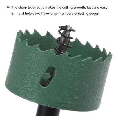 Harfington Bi-Metal Hole Saw High Speed Steel Cutter for Metal Wood PVC Plastic