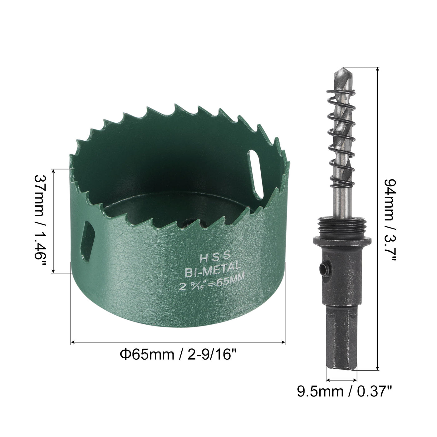 Harfington Bi-Metal Hole Saw High Speed Steel Cutter for Metal Wood PVC Plastic