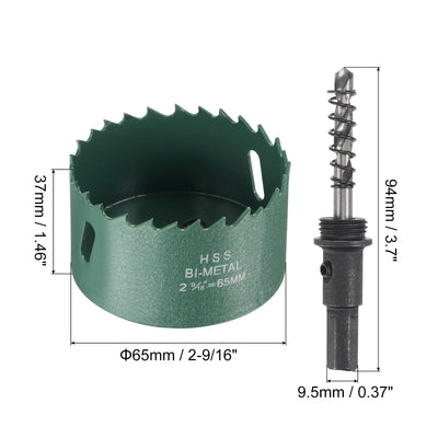 Harfington Bi-Metal Hole Saw High Speed Steel Cutter for Metal Wood PVC Plastic