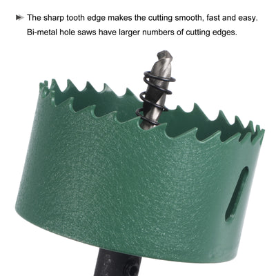 Harfington Bi-Metal Hole Saw High Speed Steel Cutter for Metal Wood PVC Plastic