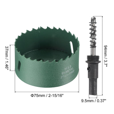 Harfington Bi-Metal Hole Saw High Speed Steel Cutter for Metal Wood PVC Plastic