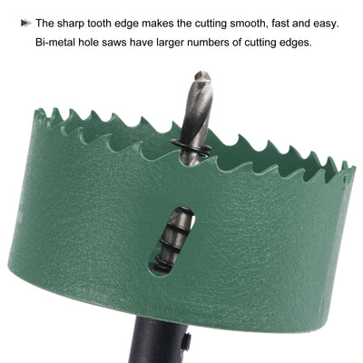 Harfington Bi-Metal Hole Saw High Speed Steel Cutter for Metal Wood PVC Plastic