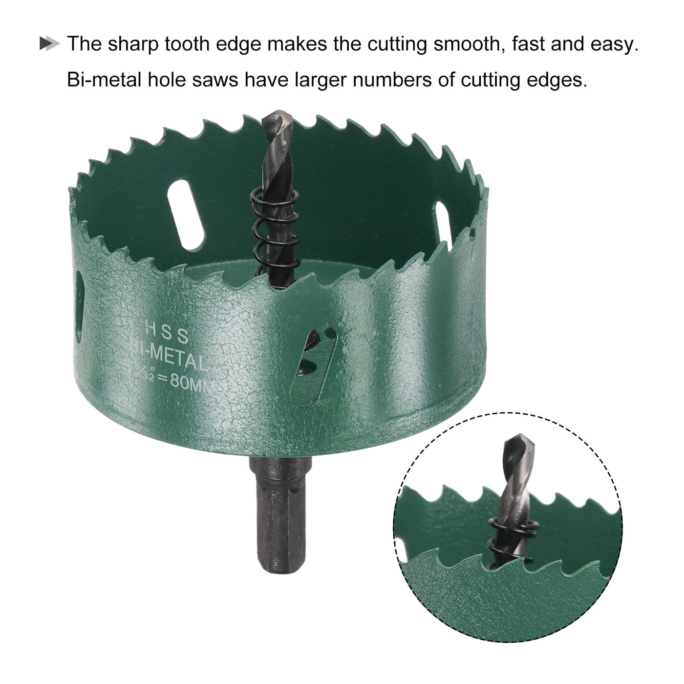 Harfington Bi-Metal Hole Saw High Speed Steel Cutter Tool for Metal Wood PVC