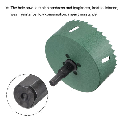 Harfington Bi-Metal Hole Saw High Speed Steel Cutter Tool for Metal Wood PVC