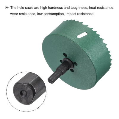Harfington Bi-Metal Hole Saw High Speed Steel Cutter Tool for Metal Wood PVC