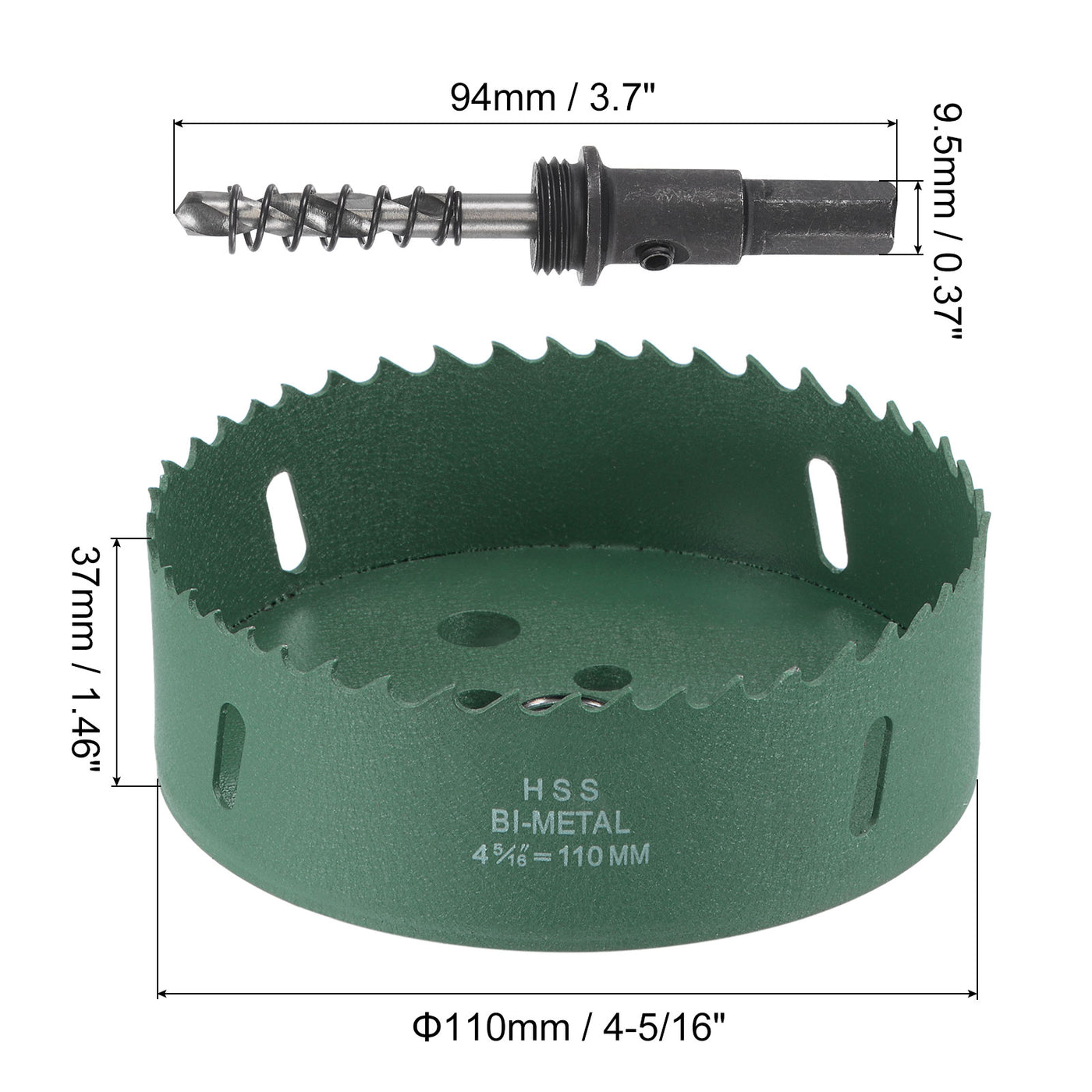 Harfington Bi-Metal Hole Saw High Speed Steel Cutter Tool for Metal Wood PVC